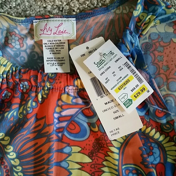 NWT Ivy Lane paisley swing dress - Picture 4 of 5